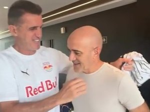 Técnico do ASA Itamar Schülle  visita CT do Red Bull Bragantino