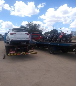 Operação do BPRV resulta em 26 veículos apreendidos em Arapiraca