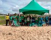 Mutirão do IMA promove limpeza e plantio de restinga em Jacarecica