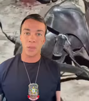 Delegado Leonam denuncia vídeo de homem matando cavalo em Rio Largo
