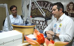 Maurício Quintella também concedeu entrevista na rádio Maragogi FM