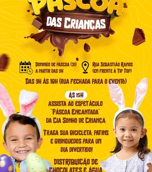 Prefeitura faz a Páscoa das Crianças em Palmeira: Um Domingo Repleto de Diversão e Chocolate!