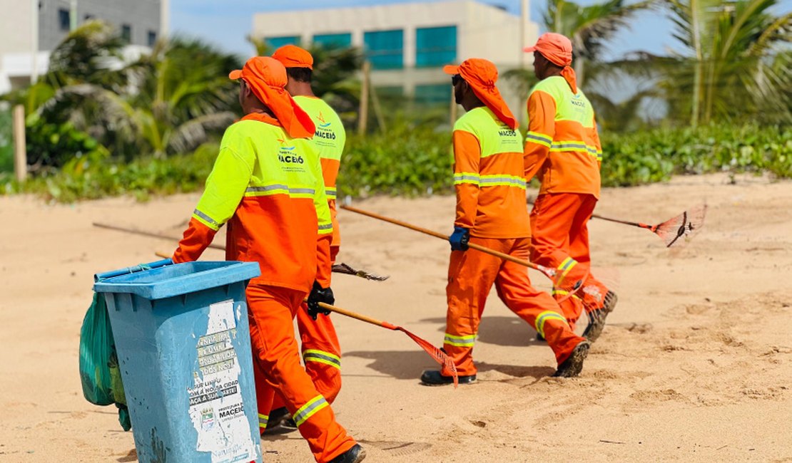 Praia de Cruz das Almas recebe mutirão de limpeza