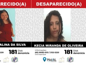 Ministério Público e familiares procuram adolescentes desaparecidas em Maceió