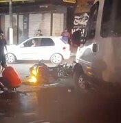 Acidente grave  é registrado na noite desta quinta-feira (5) no bairro Cacimbas, em Arapiraca