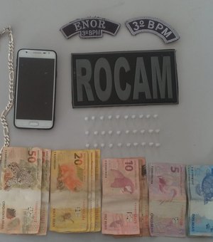Homem é preso com cocaína no conjunto Frei Damião, em Arapiraca 