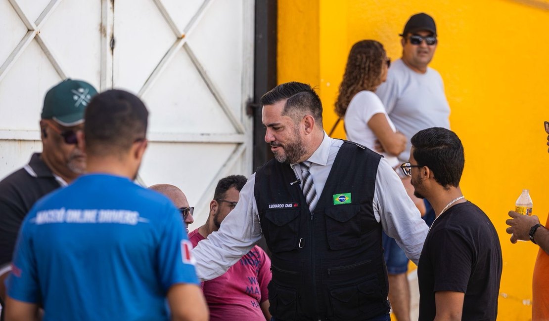 Lei que permite motoristas de aplicativo na Faixa Azul é garantida por Leonardo Dias em Maceió