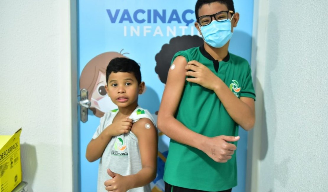 Arapiraca começa a vacinar crianças com dose de reforço contra Covid-19