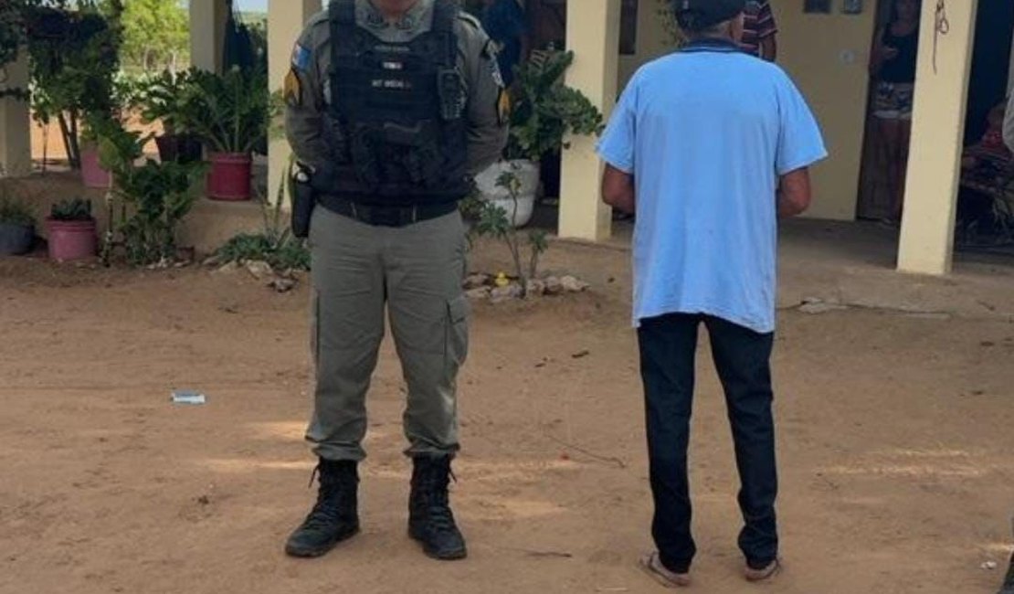 Idoso de 75 anos é preso no Sertão de Alagoas por estupro de vulnerável