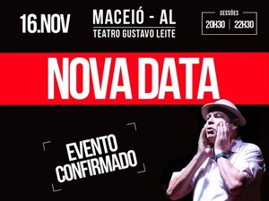 Zé Lezin adia show em Maceió após orientação médica; confira nova data