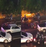 Colisão entre carro e motocicleta deixa ferido na Av. Afrânio Lages, em Maceió