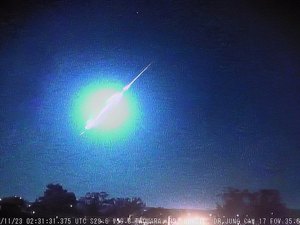 Meteoro explode sobre a fronteira do RS com o Uruguai