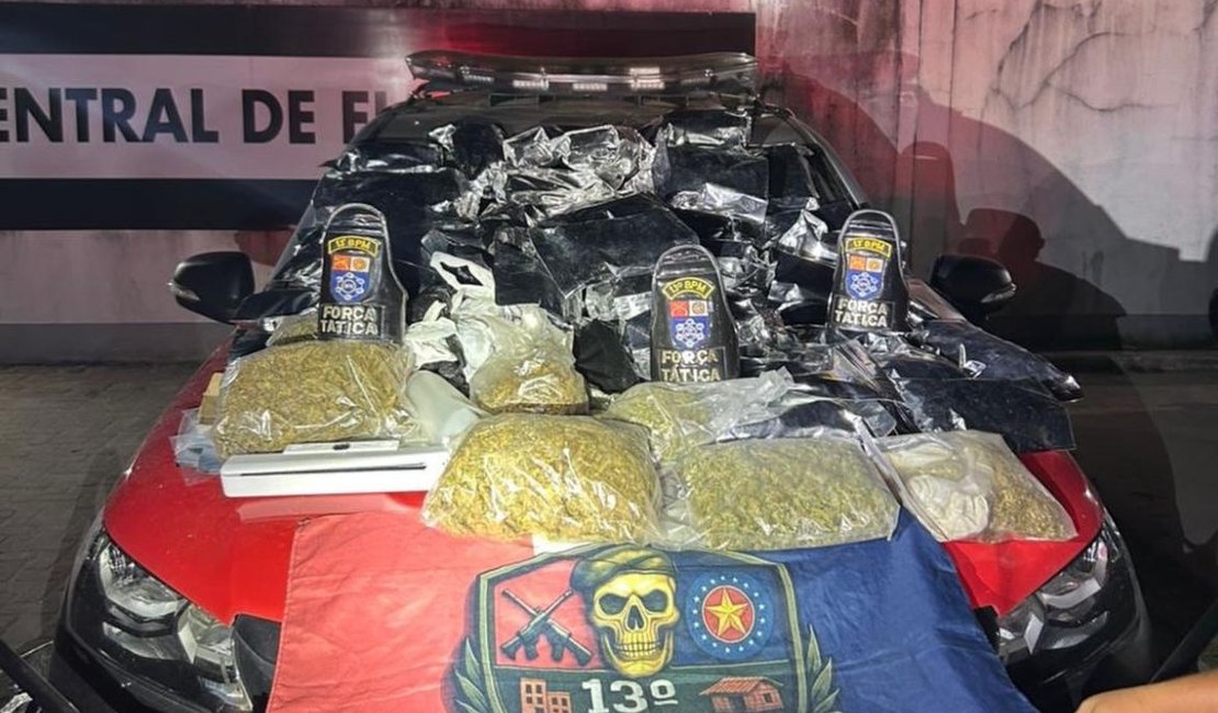 Homem é detido após descoberta de R$ 400 mil em maconha armazenada em freezer em Marechal Deodoro