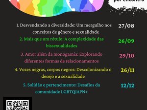 Uneal: Roda de Conversas sobre Gênero e Sexualidade está com inscrições abertas em Arapiraca