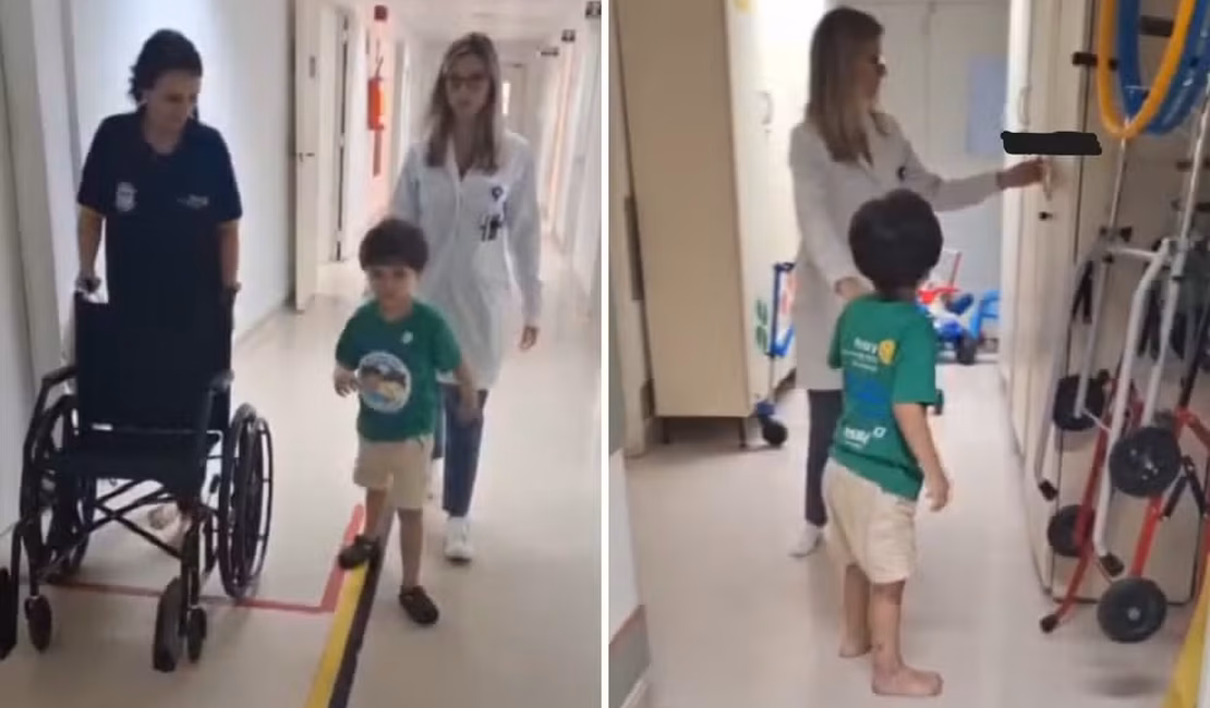 Menino autista que sobreviveu à queda de décimo andar volta a caminhar no hospital