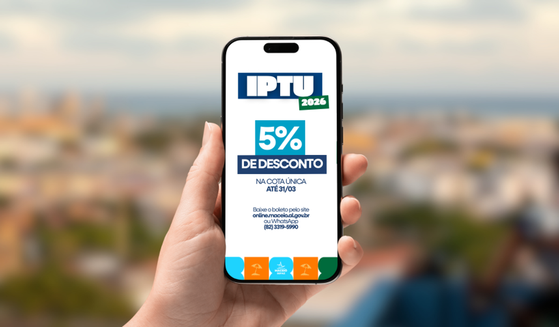 Contribuintes ainda podem pagar IPTU 2026 com 5% de desconto até 31 de março