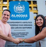 Governador e prefeita entregam obras de infraestrutura urbana em São Luís do Quitunde