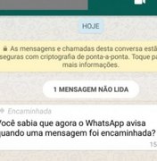 WhatsApp anuncia liberação de aviso de mensagem encaminhada para usuários
