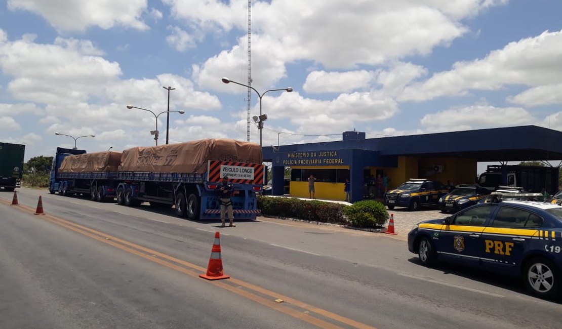 PRF intensifica fiscalização a veículos com excesso de peso em Alagoas
