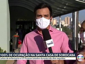 Mulher invade link ao vivo da Globo e dispara: “Isso é mentira. Tem um monte de leitos”