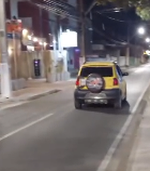 [Vídeo] Motorista é flagrado dirigindo pela contramão na Avenida Ceci Cunha, em Arapiraca