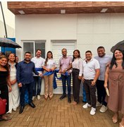 Prefeita de Novo Lino inaugura anexo da Escola Maria Angélica Dias