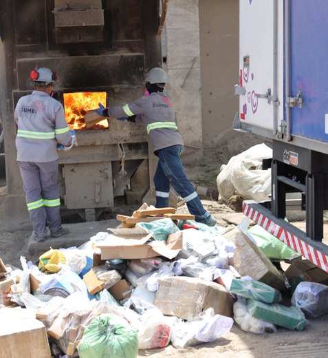 Ministério Público de Alagoas fiscaliza incineração de 700 quilos de drogas apreendidas