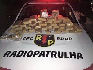 Polícia Militar prende duas pessoas e apreende 40 kg de drogas no Agreste