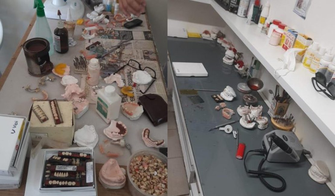 CRO-AL flagra dois laboratórios atuando ilegalmente com próteses dentárias no Benedito Bentes