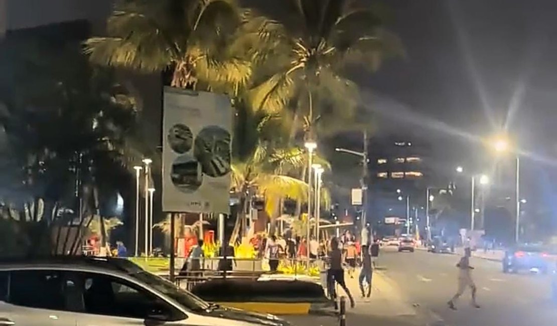 Arrastão causa pânico entre turistas e moradores na orla de Ponta Verde