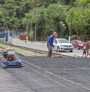 Prefeitura de Maceió faz recapeamento asfáltico nos pontos dos trilhos do VLT