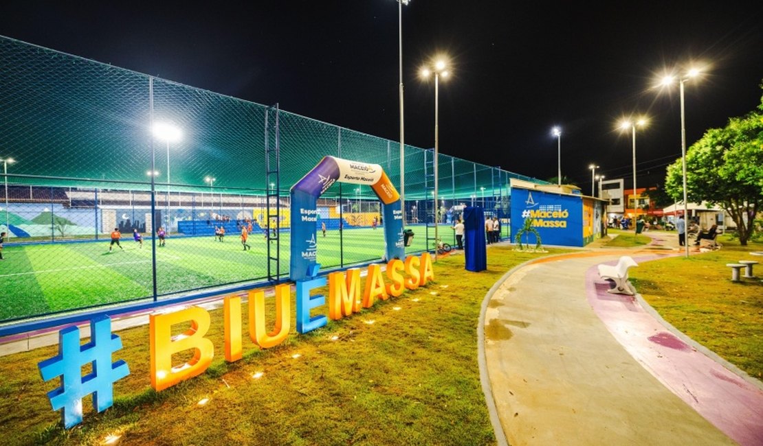 JHC entrega 34ª Areninha no Benedito Bentes e resgata mais um espaço abandonado na parte alta de Maceió