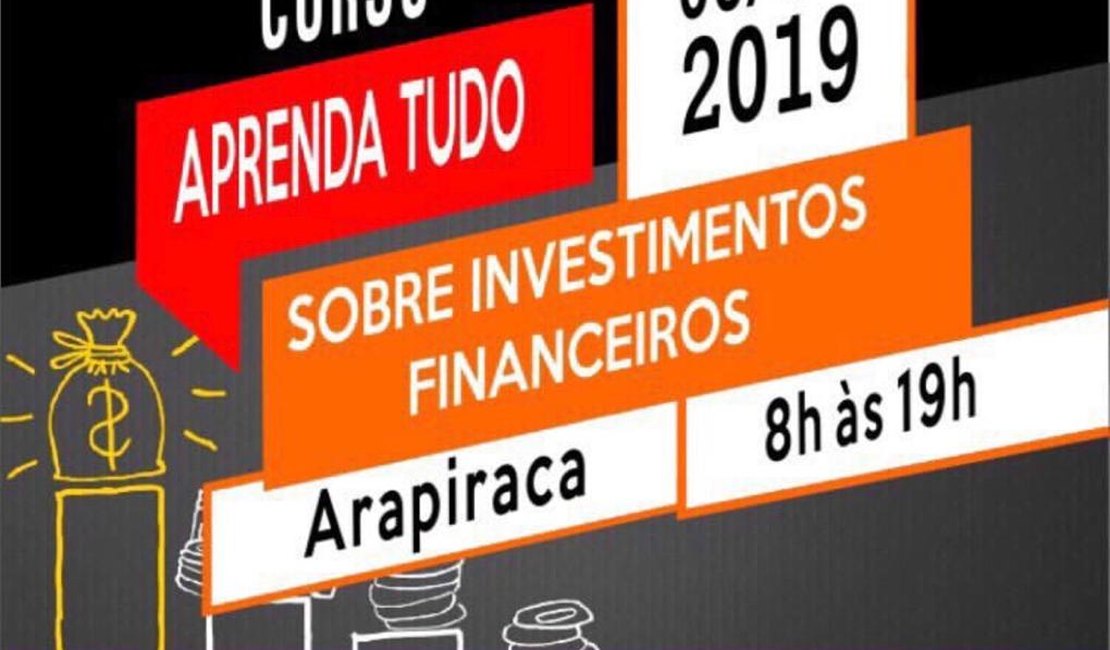 Últimas vagas para o curso sobre investimentos financeiros   