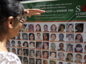 Dados do Sistema Nacional de Localização e Identificação de Desaparecidos apontam que mais de 35% dos desaparecidos têm de 0 a 17 anos