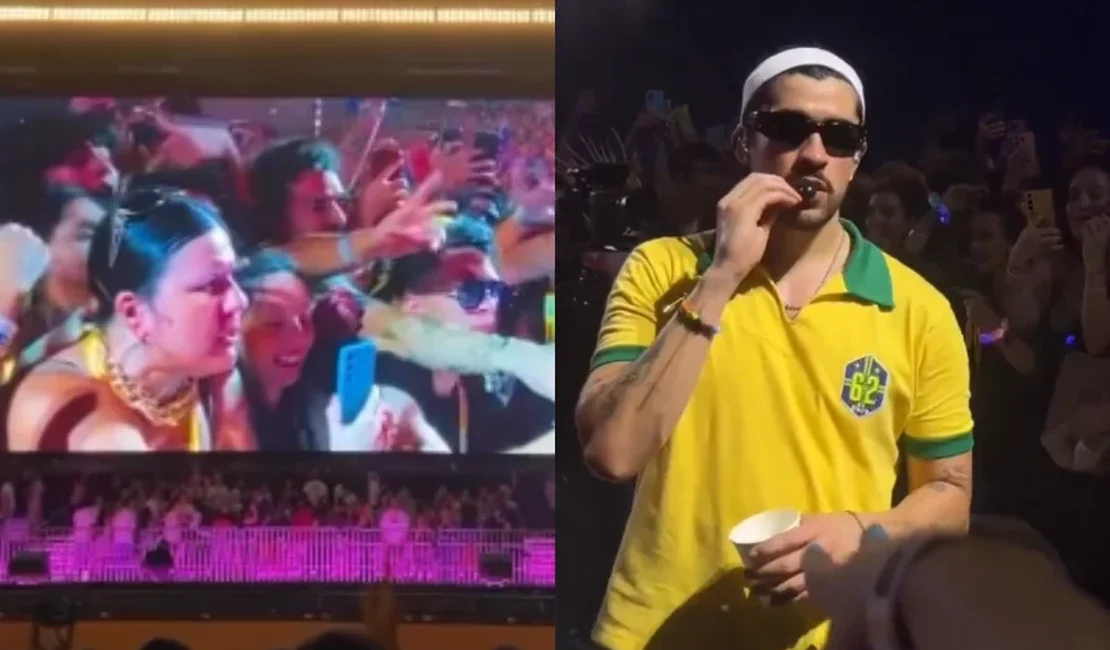 Fã viraliza após “levar bronca” de Bad Bunny em show em SP: entenda