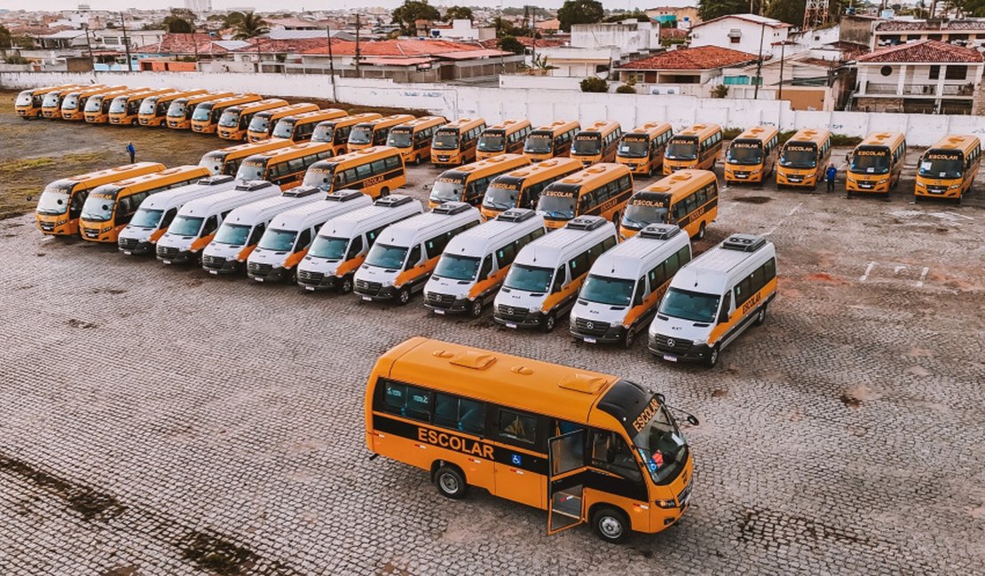 Nova frota do transporte escolar começa a trafegar em Maceió