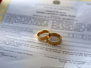 Cresce o número de casamentos oficializados em Alagoas