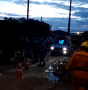 Caminhão derruba fiação e homem acaba eletrocutado em Arapiraca