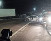 Colisão entre carro e caminhão deixa veículo destruído no município de Maribondo