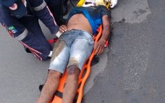 Acidente de moto na AL-220  Avenida José Alexandre