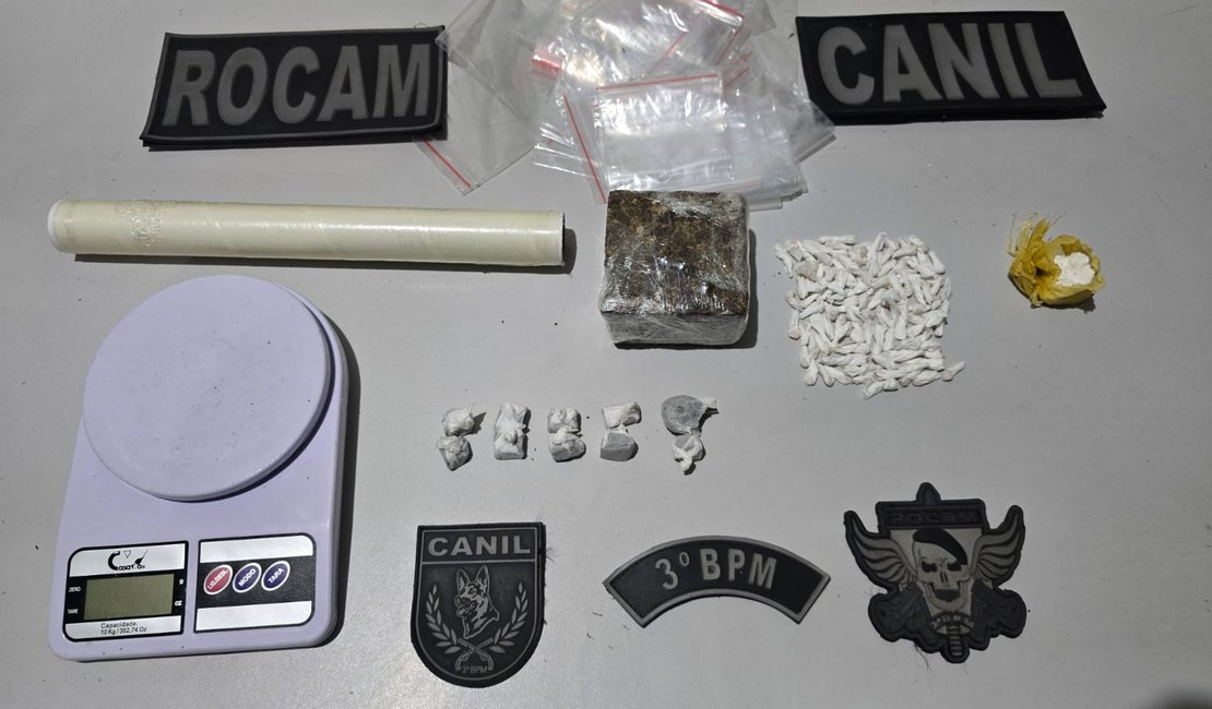 Homem é preso com drogas escondidas em mochila de criança em Girau do Ponciano