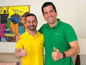 Bruno Toledo recebe apoio do empresário Gustavo Temóteo em Arapiraca