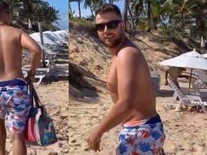 Zé Neto, da dupla com Cristiano,  revela 'segredo' em fotos de  sunga que viralizou