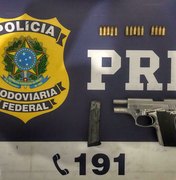PRF detém homem por porte ilegal de arma de fogo na BR-101
