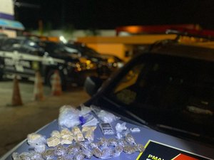 Homem é preso com cocaína, crack e maconha no Vergel do Lago