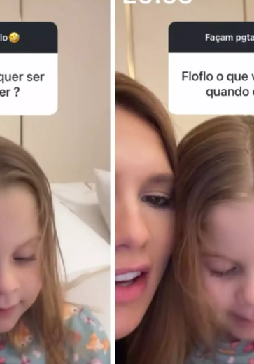 Filha de Virginia Fonseca surpreende ao dizer que quer ser “dançarina do papai”