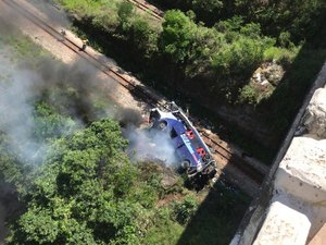 Polícia Civil faz reconstituição de acidente com ônibus em João Monlevade nesta quarta-feira (9)