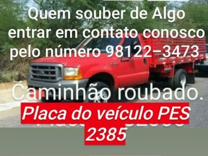 Caminhão de feirante é roubado em Marechal Deodoro