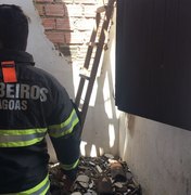 Vazamento de gás causa incêndio em casa em Matriz de Camaragibe