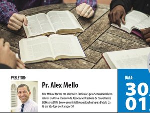 Pastor evangélico faz palestra para famílias em Arapiraca